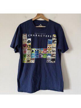 Disney Pixar Periodic Table of Characters T-Shirt NO SIZE NO‎ COMPOSITION TAG